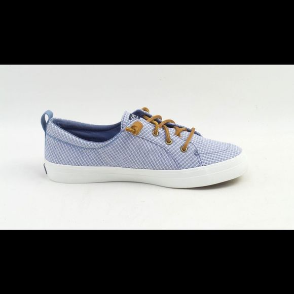 Sperry Crest Vibe Mini Check Sneaker Blue/White - Medium - Picture 3 of 4
